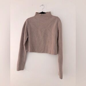 HONEY BOUTIQUE - dusty mauve cropped sweater